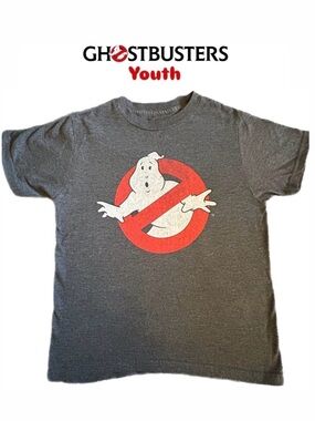 ☀️Kids Ghostbusters Movie Poster Tee - size M (Youth)
